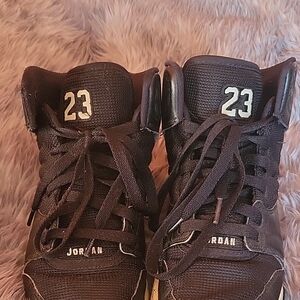 Jordan Black High-Tops with '23' Detail
